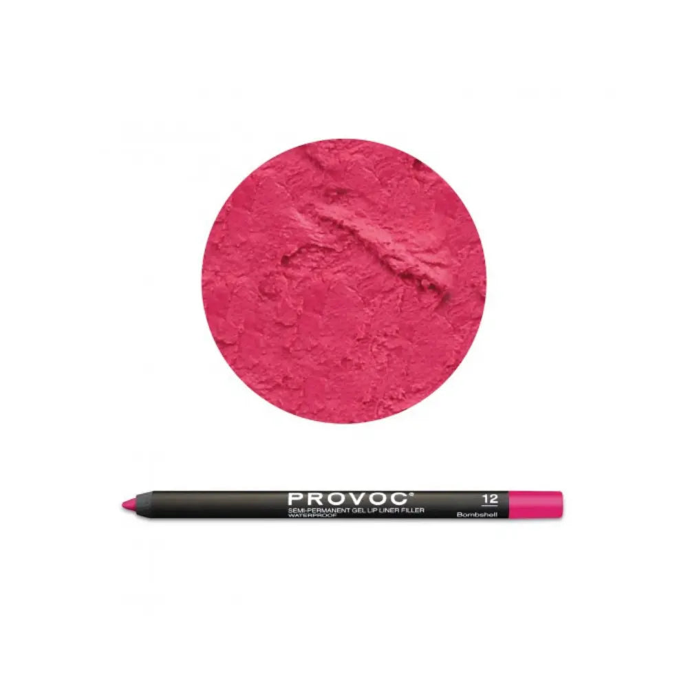 Provoc Semi Permanent Gel Lip Liner Filler 12Provoc Semi Permanent Gel Lip Liner Filler 12