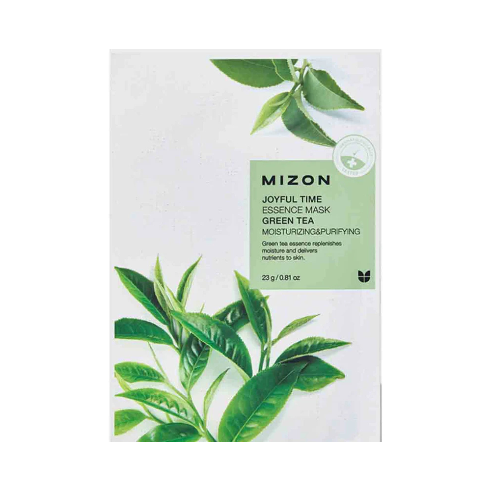 MIZON | Joyful Time Essence Mask - Green Tea - Moisturizing & Purifying - 23 g