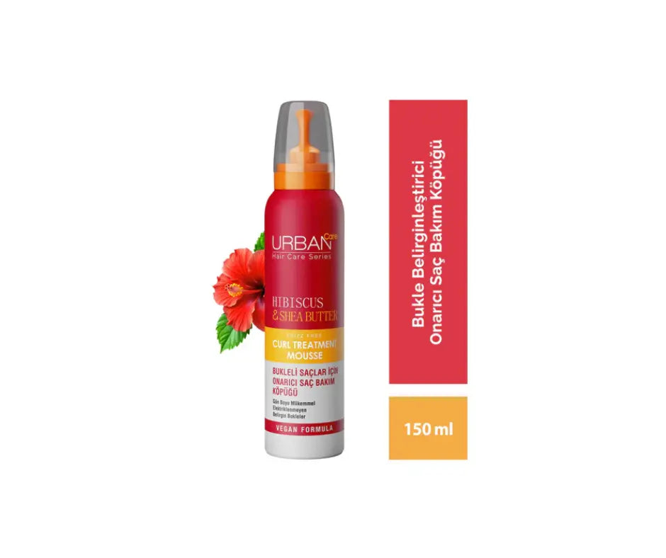 Urban Care Hibiscus & Shea Butter Curl Treatment Mousse 150ml