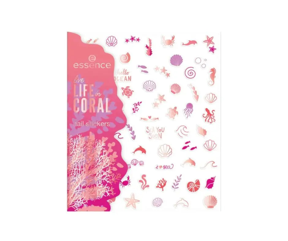 Essence Life In Coral Nail Stickers 01