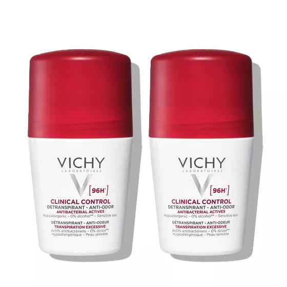 Vichy Clinical Control Anti-Perspirant Anti-Odor 96H Roll-On – Offer 2 × 50 ml