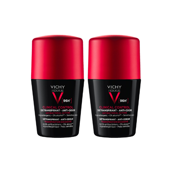 Vichy Homme Clinical Control Anti-Perspirant Anti-Odor 96H – Offer 2 × 50 ml