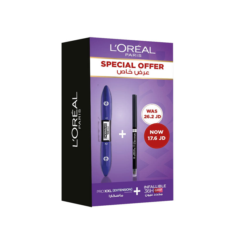 L'ORÉAL PARIS PRO XXL MASCARA + INFALLIBLE AUTO GEL LINER SET