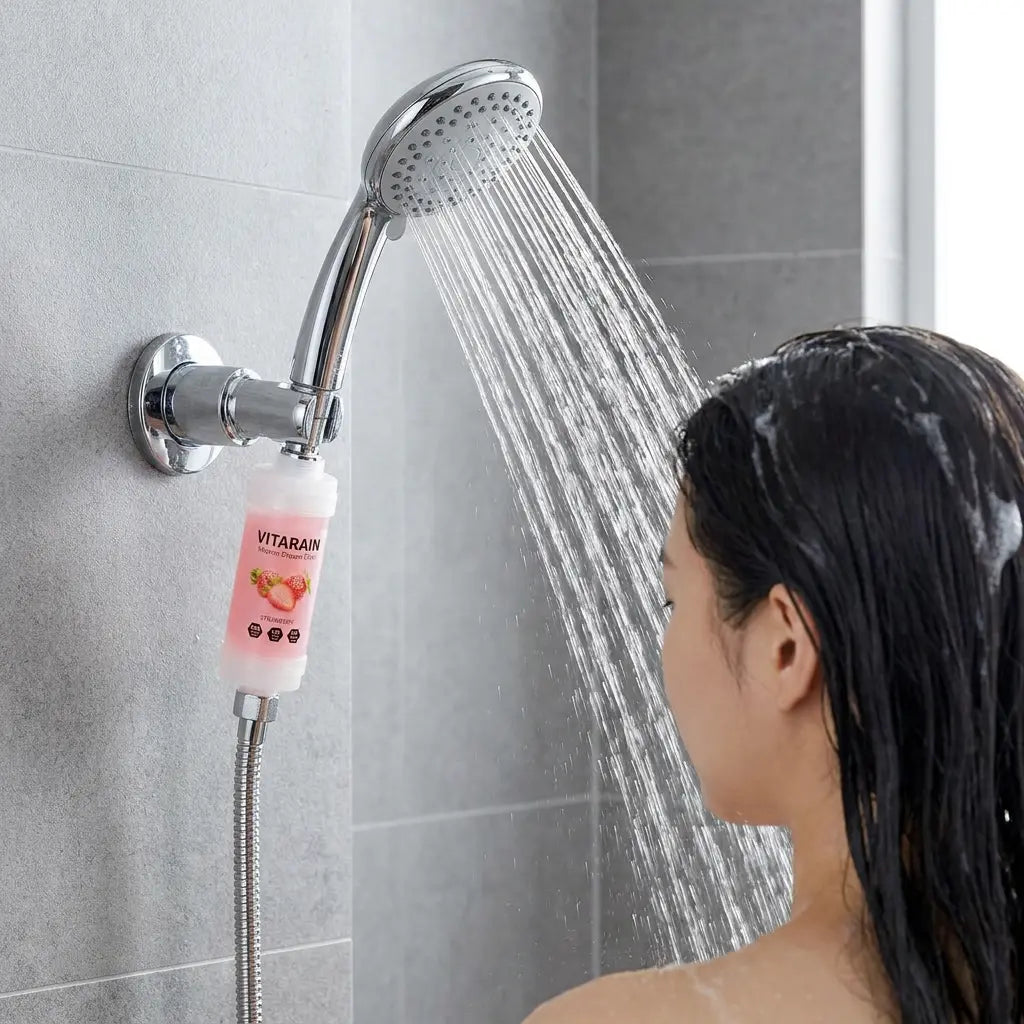 Strawberry Scent | VITARAIN Korean Vitamin C Shower Filter