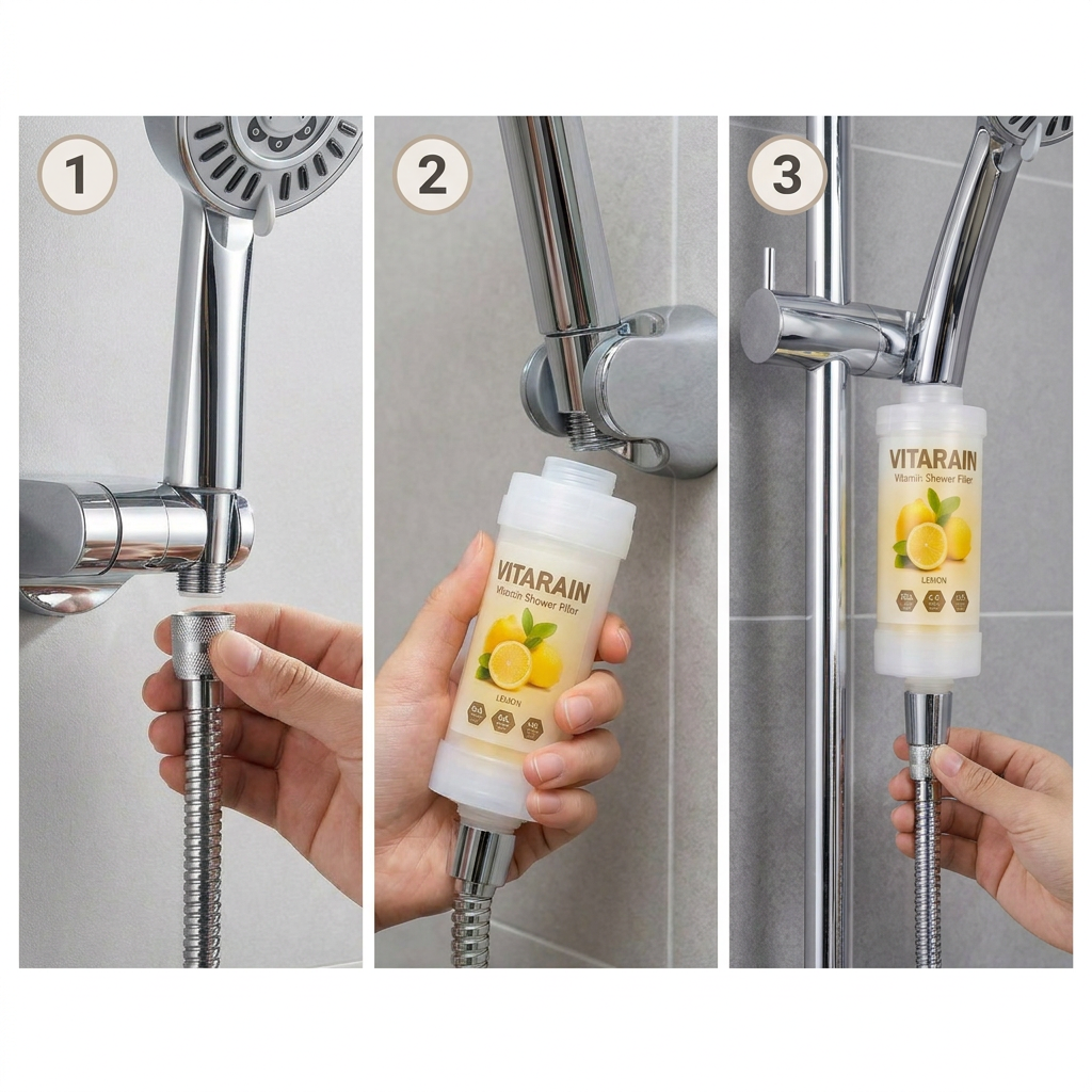 Lemon Scent | VITARAIN Korean Vitamin C Shower Filter | Lemon Scent Lemon Scent | VITARAIN Korean Vitamin C Shower Filter | Lemon Scent